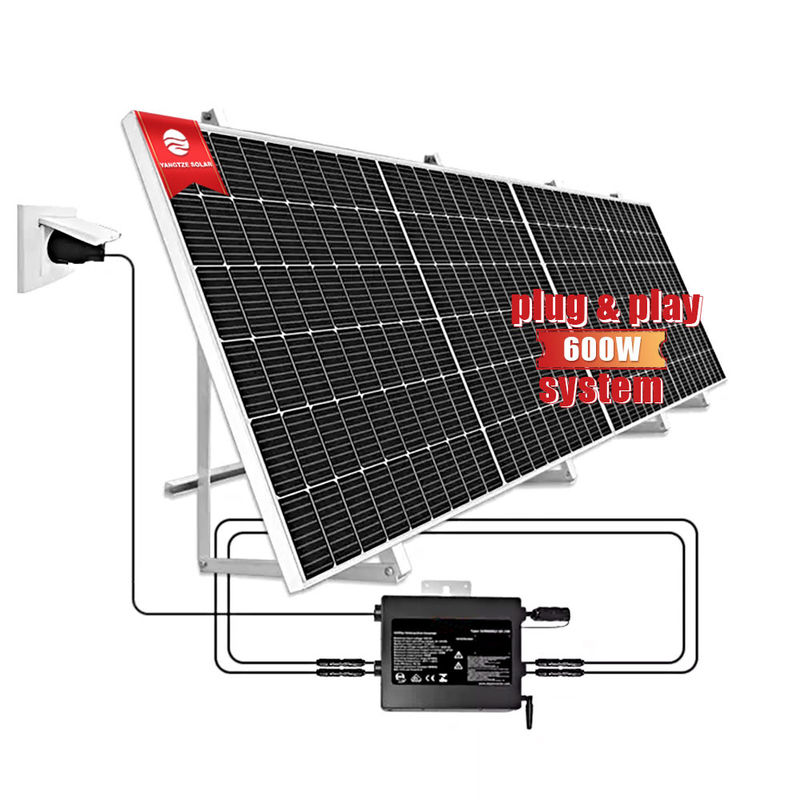 800w Plug And Play Solar System Single Phase Balcony Solar Panels 110V